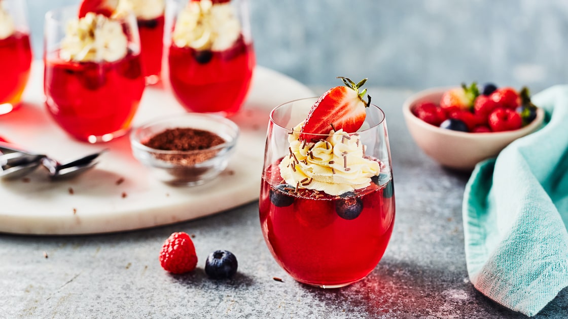 Strawberry Jelly Pots